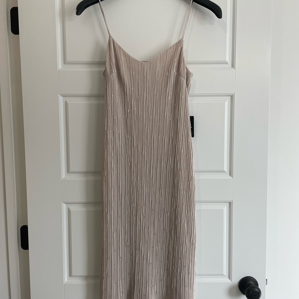 Elegant Cream Spaghetti Strap Dress Express